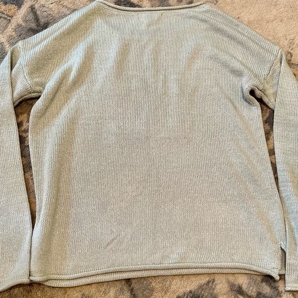 MARLED Women's Light Blue Good Vibes Knit Long Sleeve Top Size M - Picture 10 of 10